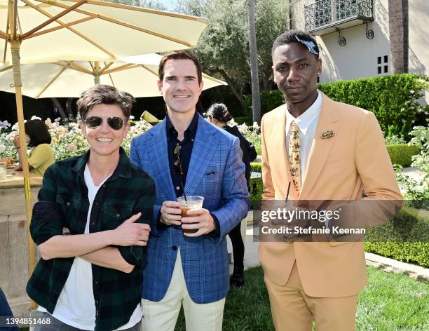 Tig Notaro, Jimmy Carr, and Jerrod Carmichael attend NETFLIX IS A JOKE PRESENTS - Ted's Brunch on May 01, 2022 in Los Angeles, California.