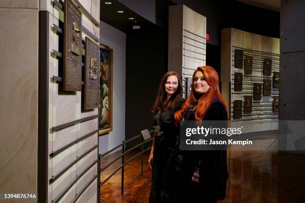 Ashley Judd and inductee Wynonna Judd attend the class of 2021 medallion ceremony at Country Music Hall of Fame and Museum on May 01, 2022 in...