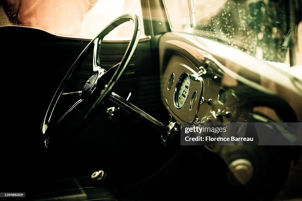 Interior of car