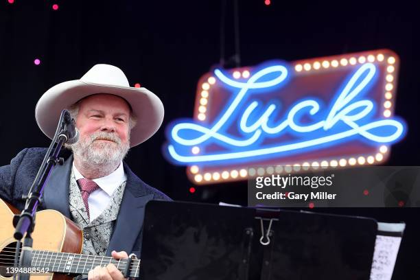Robert Earl Keen performs during the "To Willie: A Birthday Celebration" concert at Luck Ranch on May 01, 2022 in Spicewood, Texas.