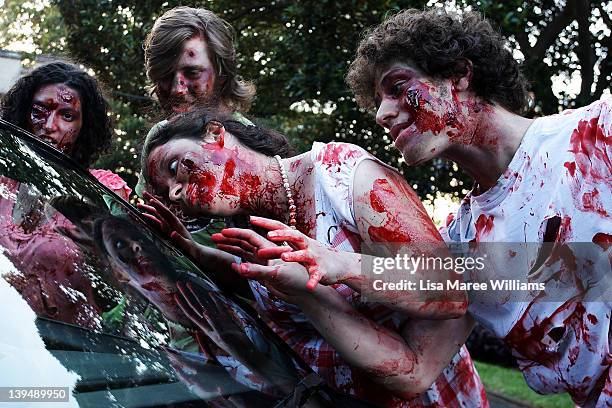 Zombies perform at the FX channel launch at Swifts, Darling Point on February 22, 2012 in Sydney, Australia.