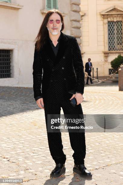 Manuel Agnelli attends the 67th David Di Donatello candidates presentation at the Palazzo Del Quirinale on May 02, 2022 in Rome, Italy.