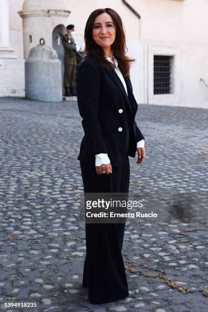 Anna Ferraioli Ravel attends the 67th David Di Donatello candidates presentation at the Palazzo Del Quirinale on May 02, 2022 in Rome, Italy.