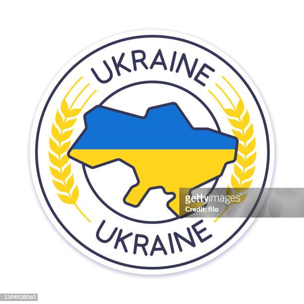 ilustraciones, imágenes clip art, dibujos animados e iconos de stock de símbolo de ucrania - espigas