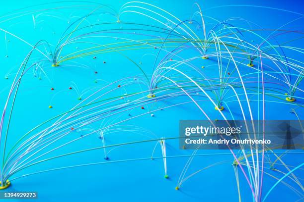 abstract splines connections. - global connected stock pictures, royalty-free photos & images