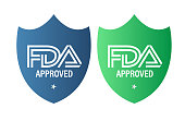 FDA approved vector icon set