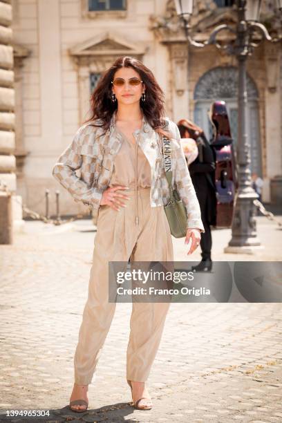 Aurora Giovinazzo attends the 67th David Di Donatello candidates presentation at the Palazzo Del Quirinale on May 02, 2022 in Rome, Italy.