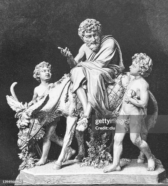 aesop telling stories - aesop writer stock illustrations