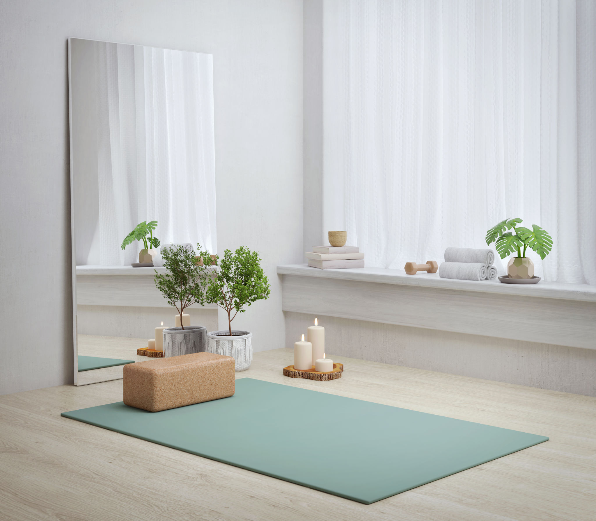 home yoga setup