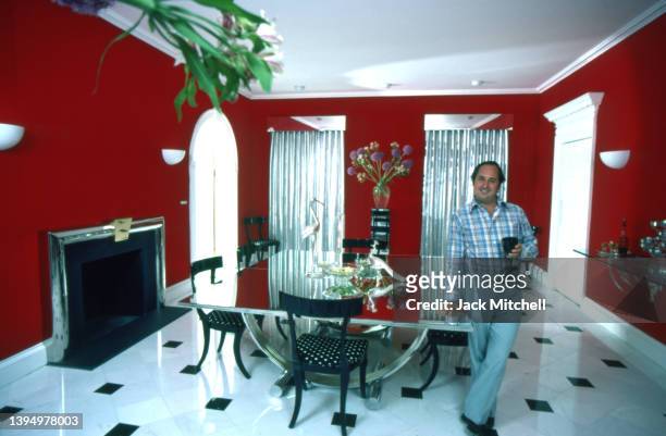 Portrait of American Pop musician and songwriter Neil Sedaka as he poses in his home, New York, New York, 1979.