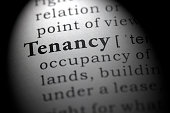 Dictionary definition of tenancy