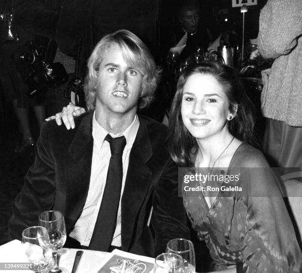 Actor Michael Landon Jr. And actress Melissa Gilbert attend Third Annual Media Awards Gala "Changing Attitudes" on January 22, 1981 at the Beverly...