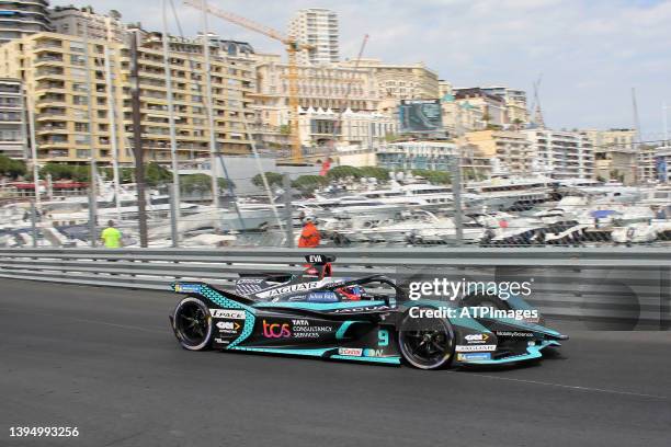 Mitch Evans - PJaguar TCS Racing, Jaguar I-Type 2 on track during the ABB FIA Formula E World Championship on April 30, 2022 in Monte Carlo, Monaco.