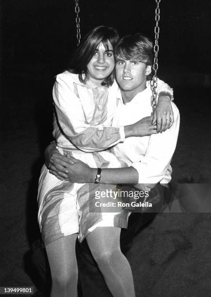 Actor Michael Landon Jr. Attends the party for Michael Landon-Cindy Clerico Wedding on February 14, 1983 at Michael Landon's home in Malibu,...