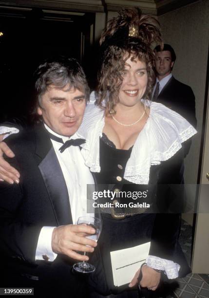 Actor Dudley Moore and wife Brogan Lane attend the Venice Family Clinic's Silver Circle Gala to Honor Dudley Moore on February 2, 1991 at the...