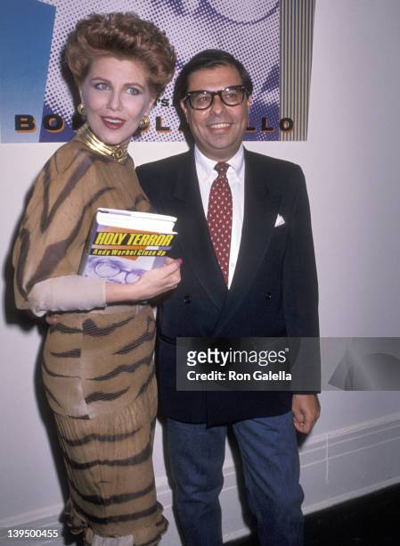 Cosmetic entrepreneur Georgette Mosbacher and writer Bob Colacello attend the Party to Celebrate Bob Colacello's Book "Holy Terror: Andy Warhol Close...