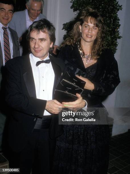 Actor Dudley Moore and wife Brogan Lane attend the 60th Annual Academy Awards Pre-Party Hosted by Tri-Star Pictures on April 9, 1988 at Chasen's...