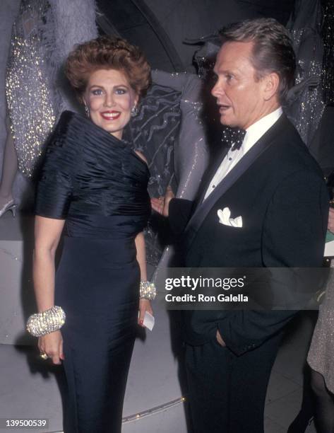 Cosmetic entrepreneur Georgette Mosbacher and fashion designer Bob Mackie attend "A Decade of Literary Lions: The Pride of The New York Public...
