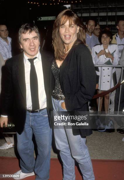 Actor Dudley Moore and wife Brogan Lane attend the "Alien 3" Century City Premiere on May 19, 1992 at Cineplex Odeon Century Plaza Cinemas in Century...