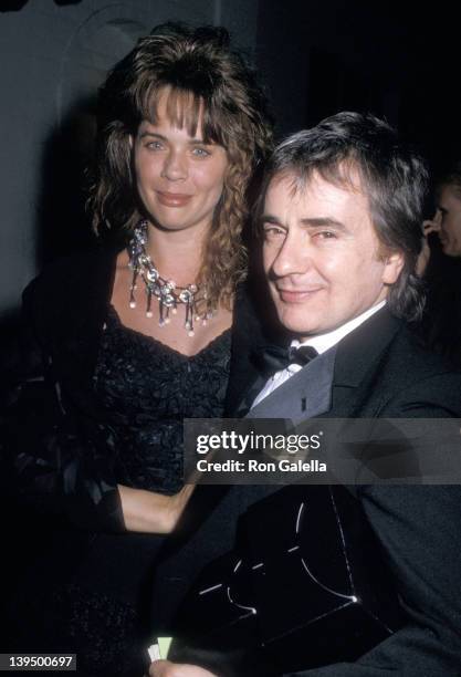 Actor Dudley Moore and wife Brogan Lane attend the 60th Annual Academy Awards Pre-Party Hosted by Tri-Star Pictures on April 9, 1988 at Chasen's...