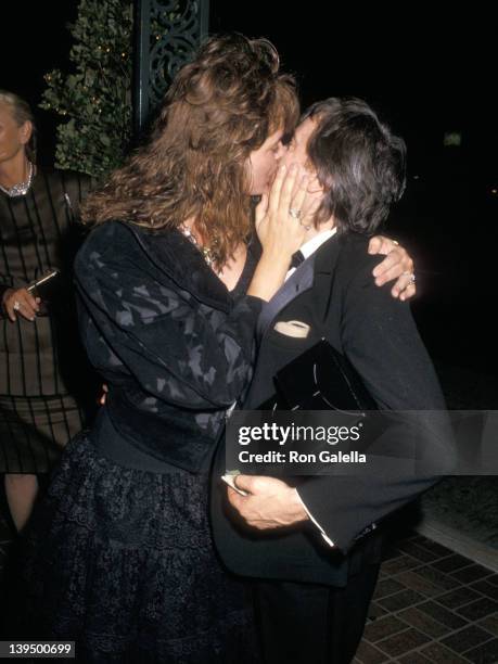 Actor Dudley Moore and wife Brogan Lane attend the 60th Annual Academy Awards Pre-Party Hosted by Tri-Star Pictures on April 9, 1988 at Chasen's...