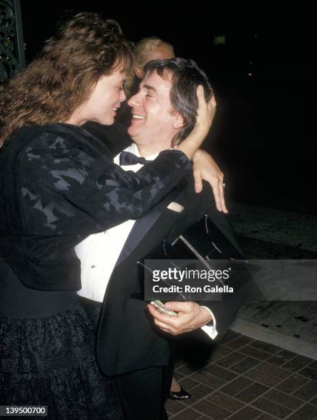 Actor Dudley Moore and wife Brogan Lane attend the 60th Annual Academy Awards Pre-Party Hosted by Tri-Star Pictures on April 9, 1988 at Chasen's...