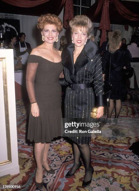 Cosmetic entrepreneur Georgette Mosbacher and her sister Lyn Paulsin attend the Third Annual Gourmet Gala to Benefit the Greater New York March of...