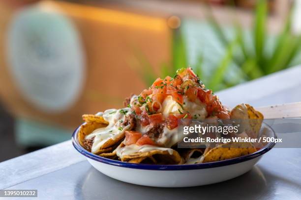 close-up of food in bowl on table,new plymouth,new zealand - mexican food imagens e fotografias de stock