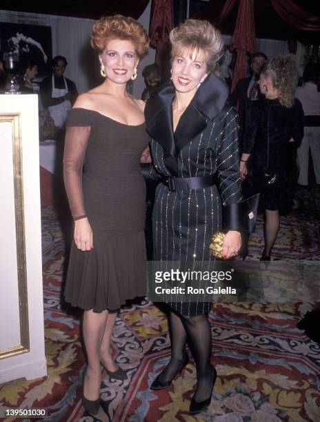 Cosmetic entrepreneur Georgette Mosbacher and her sister Lyn Paulsin attend the Third Annual Gourmet Gala to Benefit the Greater New York March of...