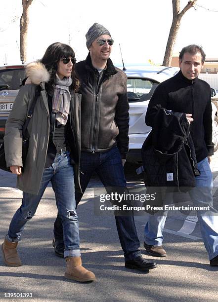 Pedro Larranaga , Maribel Verdu and doctor Gonzalo Sanz visit Carlos Larranaga on February 5, 2012 in Benalmadena, Spain. Carlos Larranaga has been...