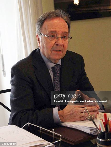 Manos Limpias' president Miguel Bernad is seen on February 22, 2012 in Madrid, Spain.