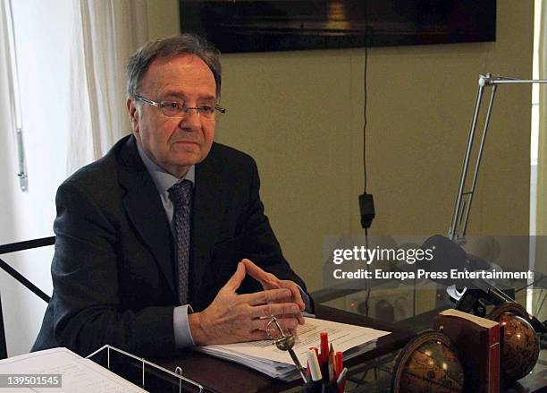 Manos Limpias' president Miguel Bernad is seen on February 22, 2012 in Madrid, Spain.