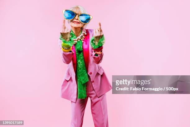 Old Lady Middle Finger Photos and Premium High Res Pictures - Getty Images