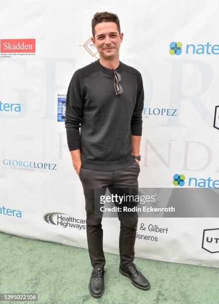 Wells Adams attends George Lopez Foundation's 15th annual celebrity golf tournament at Lakeside Golf Club on May 02, 2022 in Toluca Lake, California.
