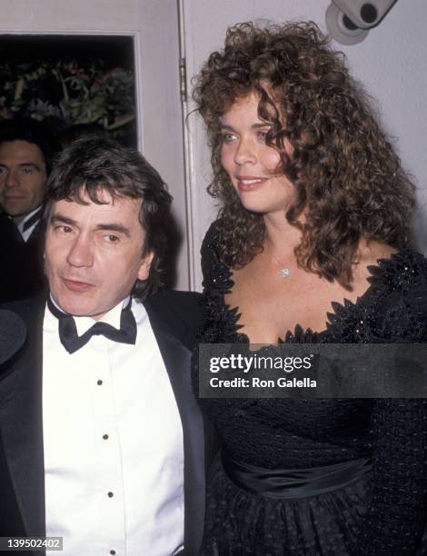 Actor Dudley Moore and wife Brogan Lane attend the 61st Annual Academy Awards After Party Hosted by Irving "Swifty" Lazar on March 29, 1989 at Spago...