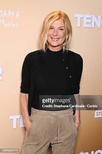 Michèle Laroque attends the "Tenor" premiere at Cinema Pathe Wepler on May 02, 2022 in Paris, France.
