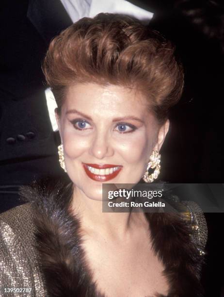 Cosmetic entrepreneur Georgette Mosbacher attends the New York City Ballet's 95th Season Opening Night Gala on November 19, 1991 at New York State...