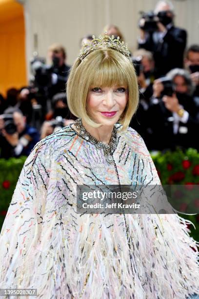 Anna Wintour attends The 2022 Met Gala Celebrating "In America: An Anthology of Fashion" at The Metropolitan Museum of Art on May 02, 2022 in New...