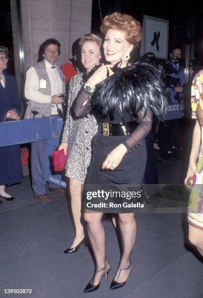 Cosmetic entrepreneur Georgette Mosbacher attends The Film Society of Lincoln Center Honors Audrey Hepburn on April 22, 1991 at Avery Fisher Hall,...
