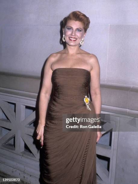 Cosmetic entrepreneur Georgette Mosbacher attends The Metropolitan Museum's Costume Institute Gala Exhibiton of "The Age of Napoleon: Costume from...