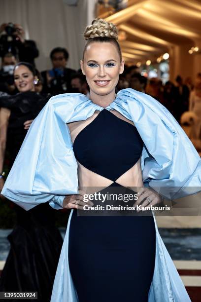 Caroline Wozniacki attends The 2022 Met Gala Celebrating "In America: An Anthology of Fashion" at The Metropolitan Museum of Art on May 02, 2022 in...