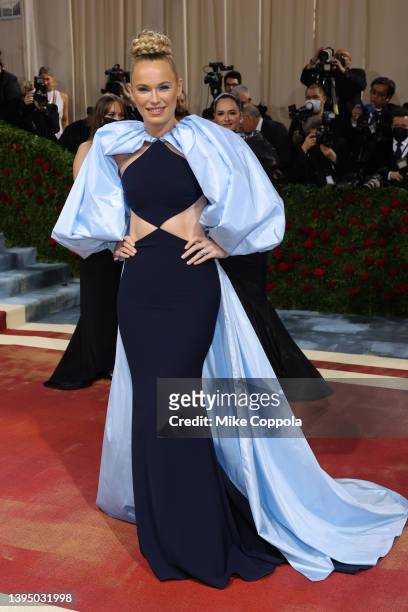 Caroline Wozniacki attends The 2022 Met Gala Celebrating "In America: An Anthology of Fashion" at The Metropolitan Museum of Art on May 02, 2022 in...