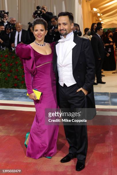 Vanessa Nadal and Lin-Manuel Miranda attend The 2022 Met Gala Celebrating "In America: An Anthology of Fashion" at The Metropolitan Museum of Art on...
