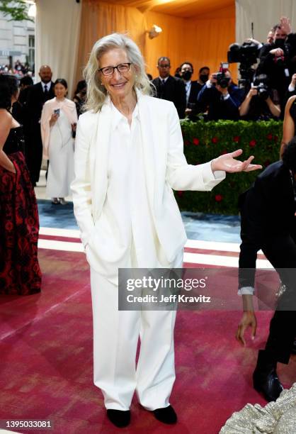 Annie Leibovitz attends The 2022 Met Gala Celebrating "In America: An Anthology of Fashion" at The Metropolitan Museum of Art on May 02, 2022 in New...