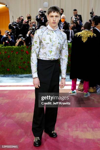 Harris Dickinson attends The 2022 Met Gala Celebrating "In America: An Anthology of Fashion" at The Metropolitan Museum of Art on May 02, 2022 in New...