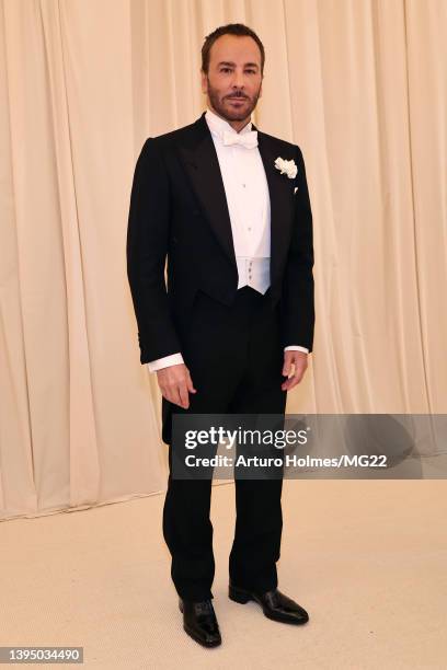 Tom Ford arrives at The 2022 Met Gala Celebrating "In America: An Anthology of Fashion" at The Metropolitan Museum of Art on May 02, 2022 in New York...