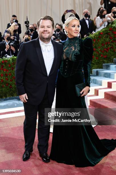 James Corden and Julia Carey attend The 2022 Met Gala Celebrating "In America: An Anthology of Fashion" at The Metropolitan Museum of Art on May 02,...