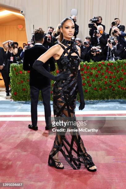 Joan Smalls attends The 2022 Met Gala Celebrating "In America: An Anthology of Fashion" at The Metropolitan Museum of Art on May 02, 2022 in New York...