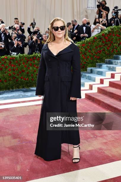 Amy Schumer attends The 2022 Met Gala Celebrating "In America: An Anthology of Fashion" at The Metropolitan Museum of Art on May 02, 2022 in New York...