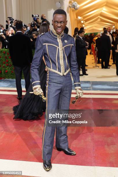 Ashton Sanders attends The 2022 Met Gala Celebrating "In America: An Anthology of Fashion" at The Metropolitan Museum of Art on May 02, 2022 in New...